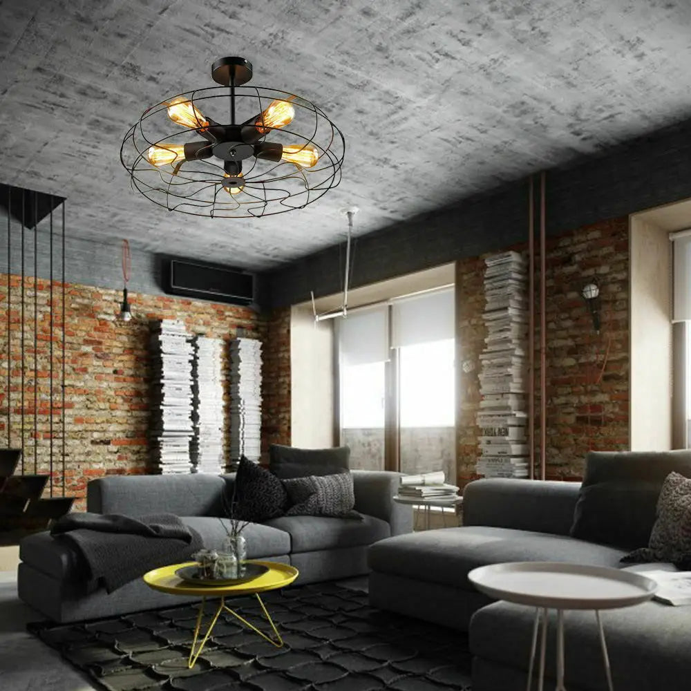 Helia Retro Cage Ceiling Lamp