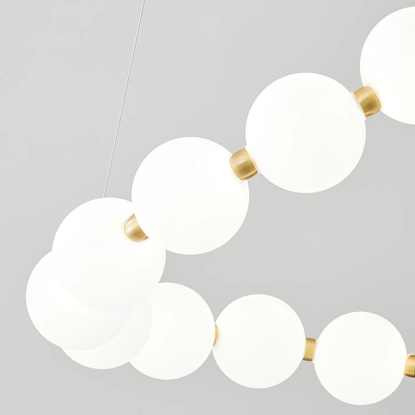 Tessara Brass Acrylic Chandelier