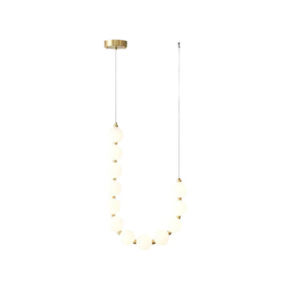 Tessara Brass Acrylic Chandelier