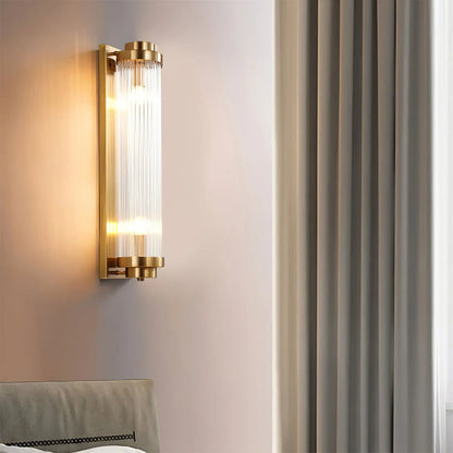Elarisca Vintage Glass Wall Lamp with LED in Retro Style