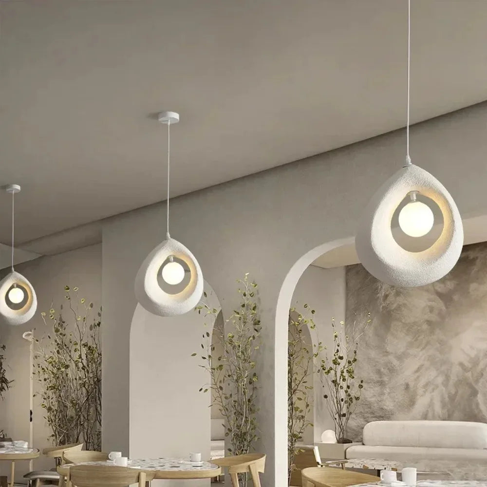 Auralessa Japanese Wabi Sabi Pendant Lamp with Minimalist Design