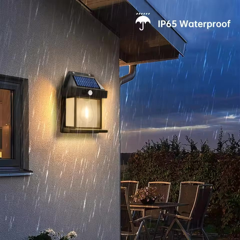 Tungsten Filament Solar Wall Lantern (Pack of 2)
