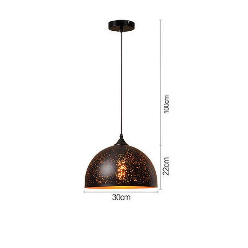 Noctyra Vintage Iron Pendant Lamp in Scandinavian Retro Loft Style