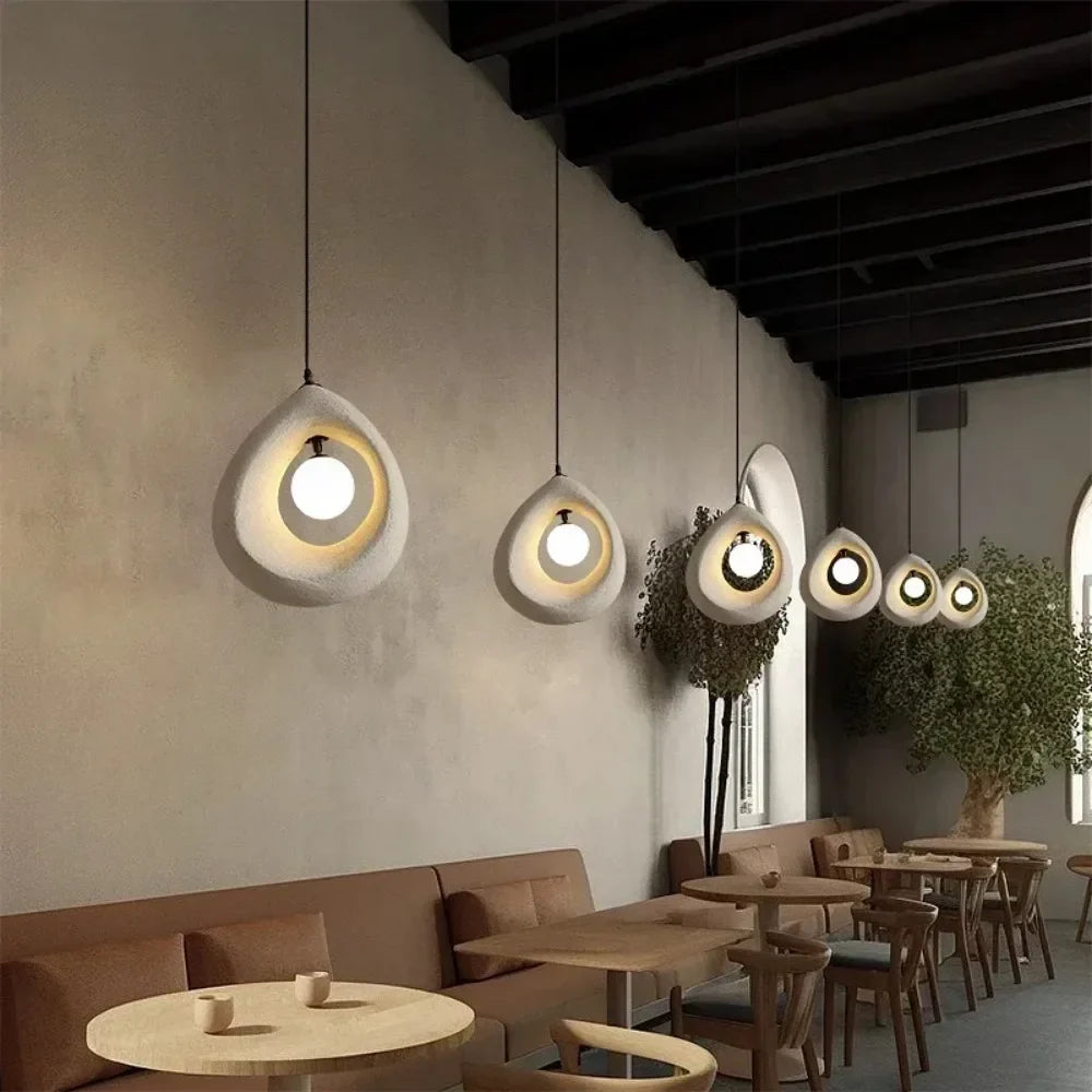 Auralessa Japanese Wabi Sabi Pendant Lamp with Minimalist Design