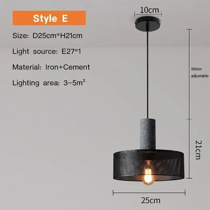 Luxorion Retro American Country Pendant Lamp