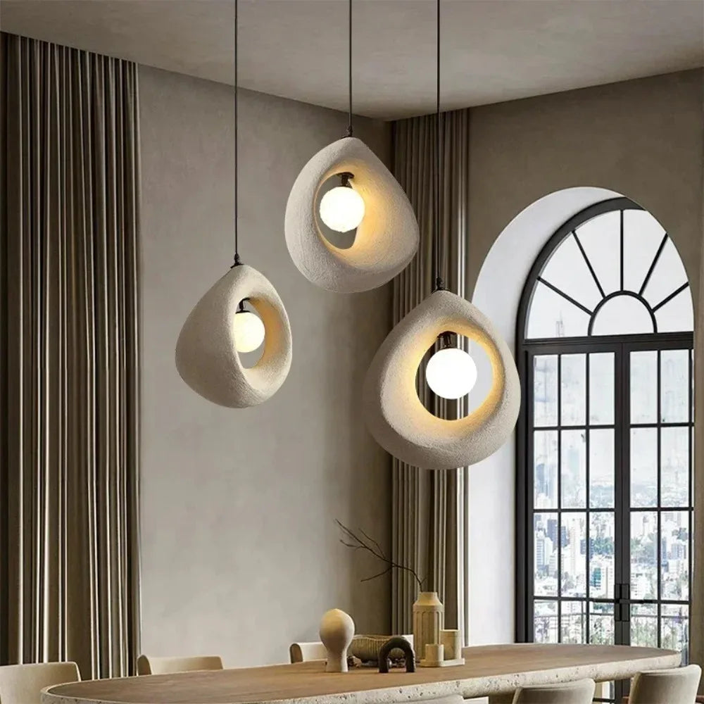 Auralessa Japanese Wabi Sabi Pendant Lamp with Minimalist Design