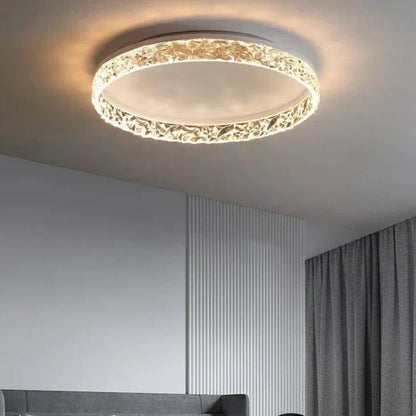 Evara Nordic Crystal LED Ceiling Lamp