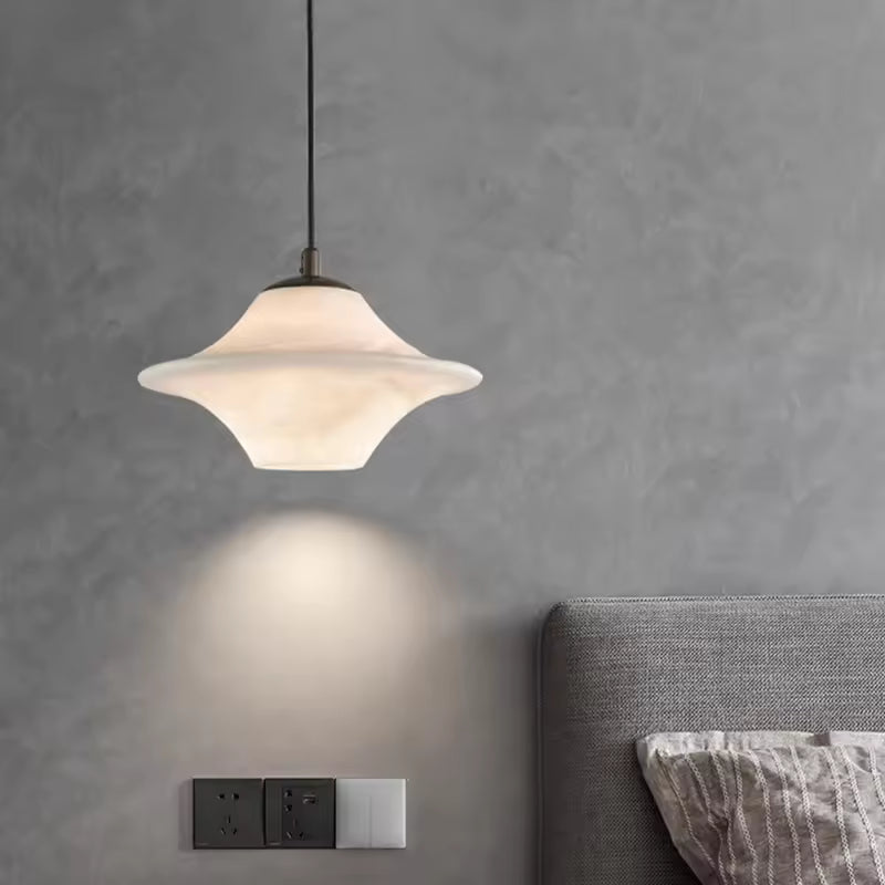 Zenithra Minimalist Pendant Lamp made of Natural Marble