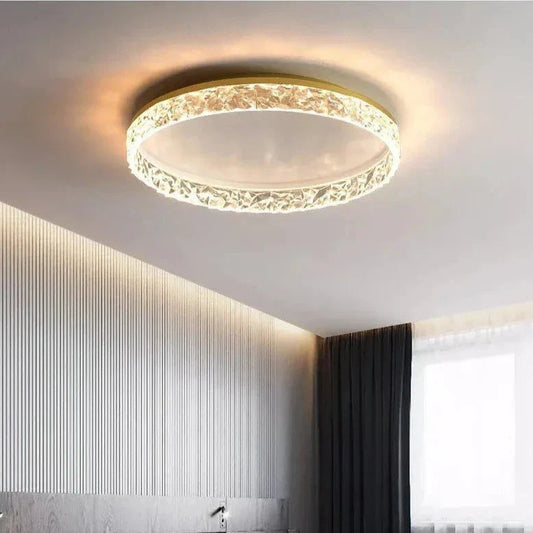 Evara Nordic Crystal LED Ceiling Lamp