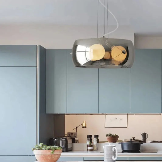 Aurion Modern Glass LED Pendant Light for Kitchen, Living Room, and Dining Room