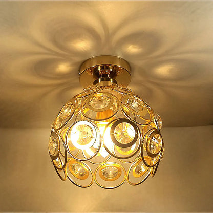 Velara Modern Luxury Round LED Ceiling Lamp Made of Crystal Glass