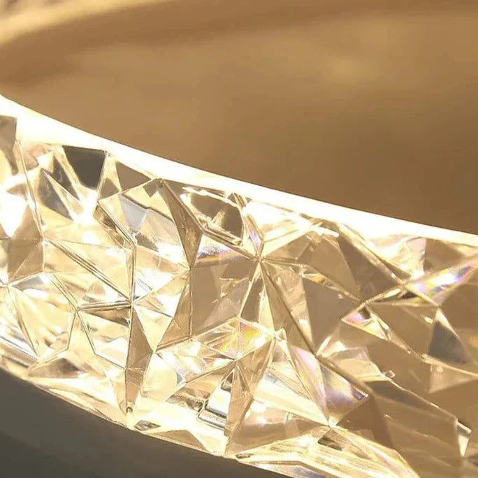 Evara Nordic Crystal LED Ceiling Lamp
