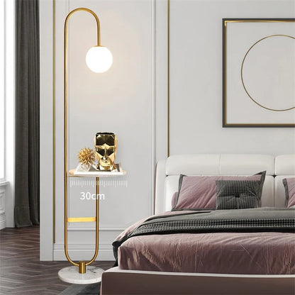 Oranthe Nordic LED Floor Lamp with Round Table