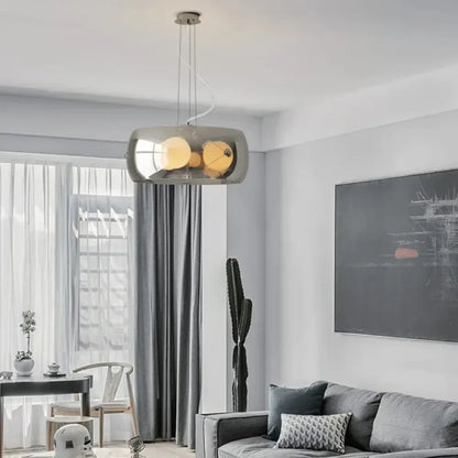 Aurion Modern Glass LED Pendant Light for Kitchen, Living Room, and Dining Room