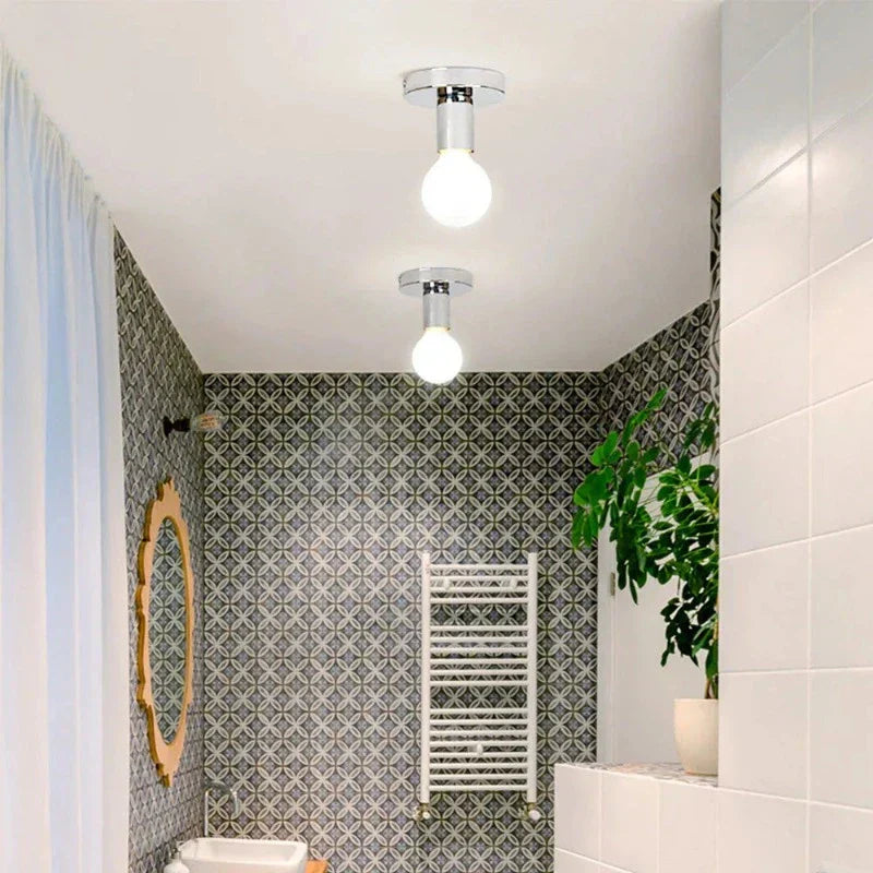 Minerva Industrial Metal Retro Ceiling Lamp