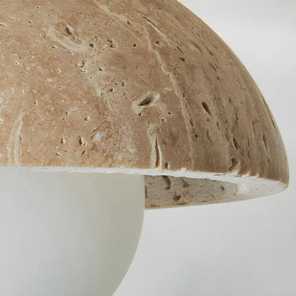 Orielle Boho Travertine Natural Stone LED Wall Lamp