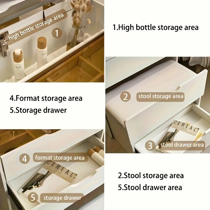 3-in-1 Vanity Desk