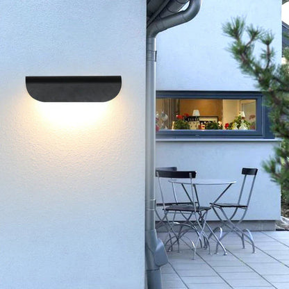 Astoria Modern Curved Outdoor Wall Lamp
