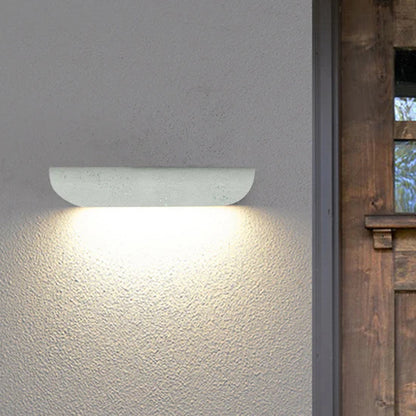 Astoria Modern Curved Outdoor Wall Lamp