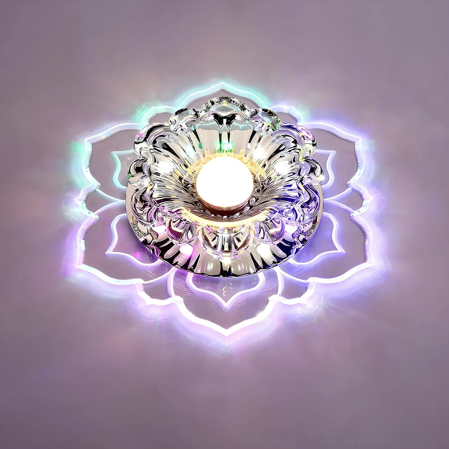 Mirella Elegant Crystal LED Ceiling Lamp with Modern Design