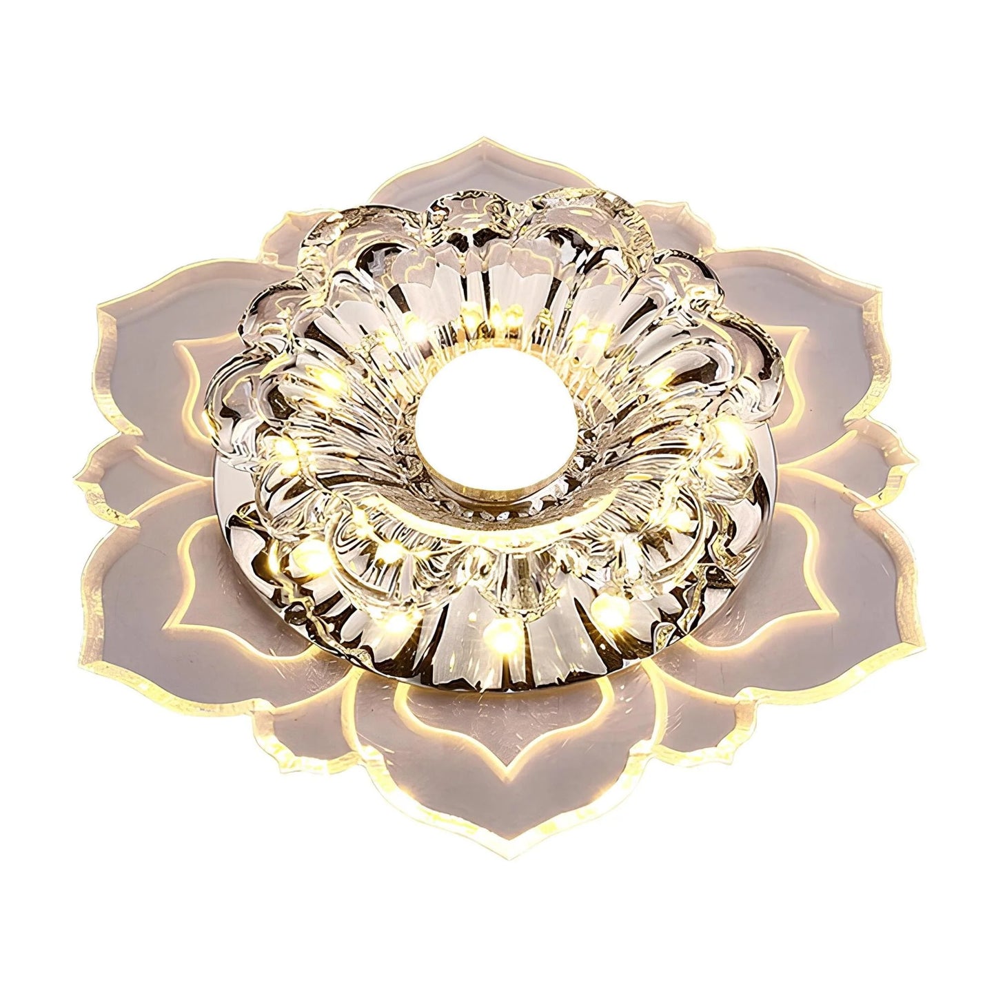 Mirella Elegant Crystal LED Ceiling Lamp with Modern Design