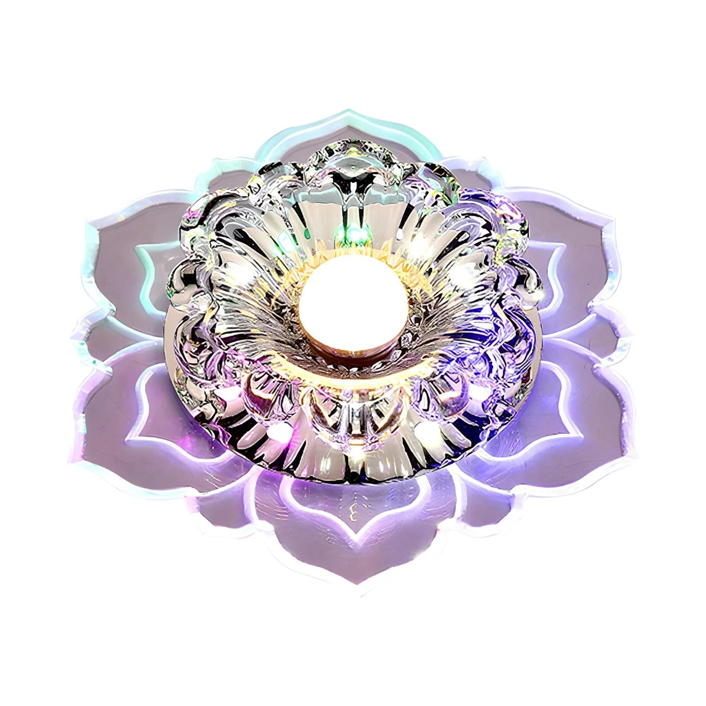 Mirella Elegant Crystal LED Ceiling Lamp with Modern Design