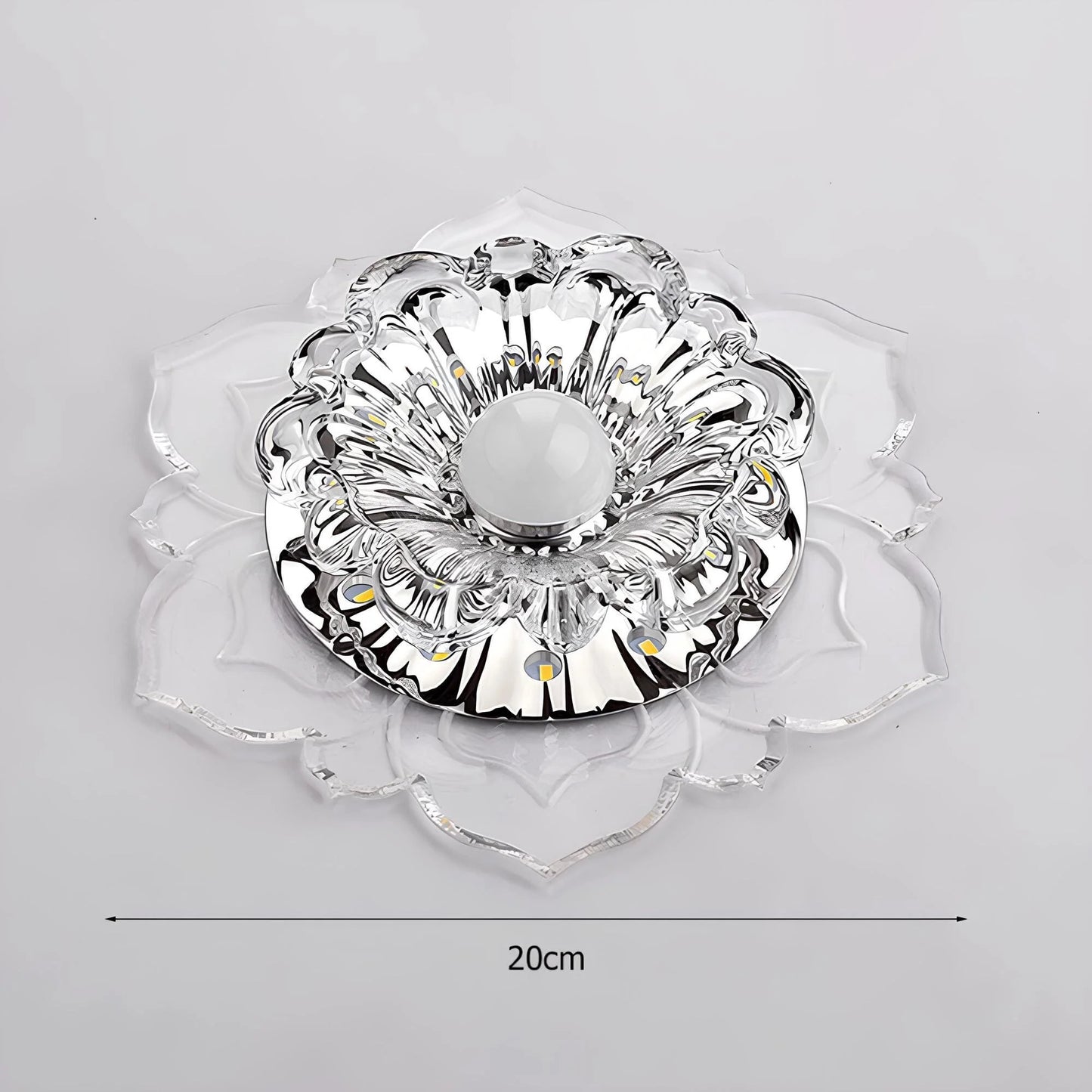 Mirella Elegant Crystal LED Ceiling Lamp with Modern Design