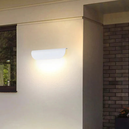 Astoria Modern Curved Outdoor Wall Lamp
