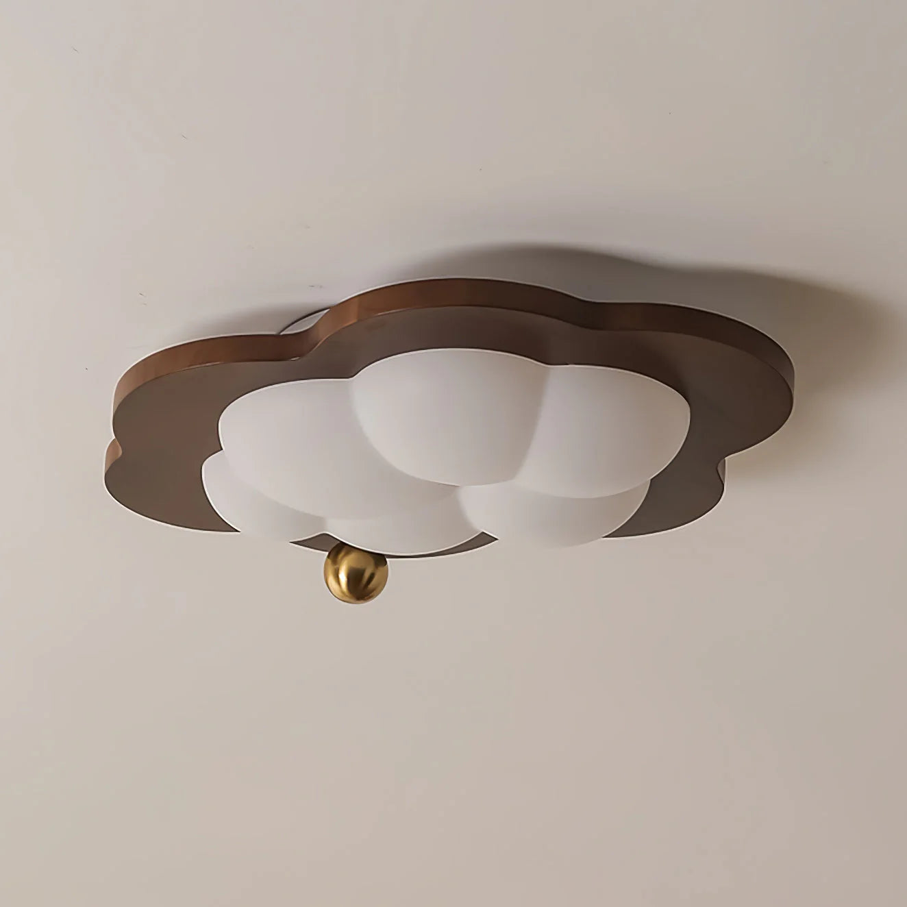 Celestra Retro Wooden LED Ceiling Lamp