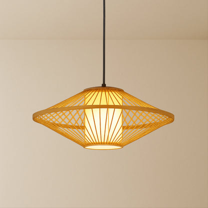 Amethyst Japanese Bamboo Pendant Lamp