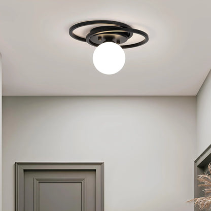 Alura Gold LED Ceiling Lamp with Timeless Spherical Design