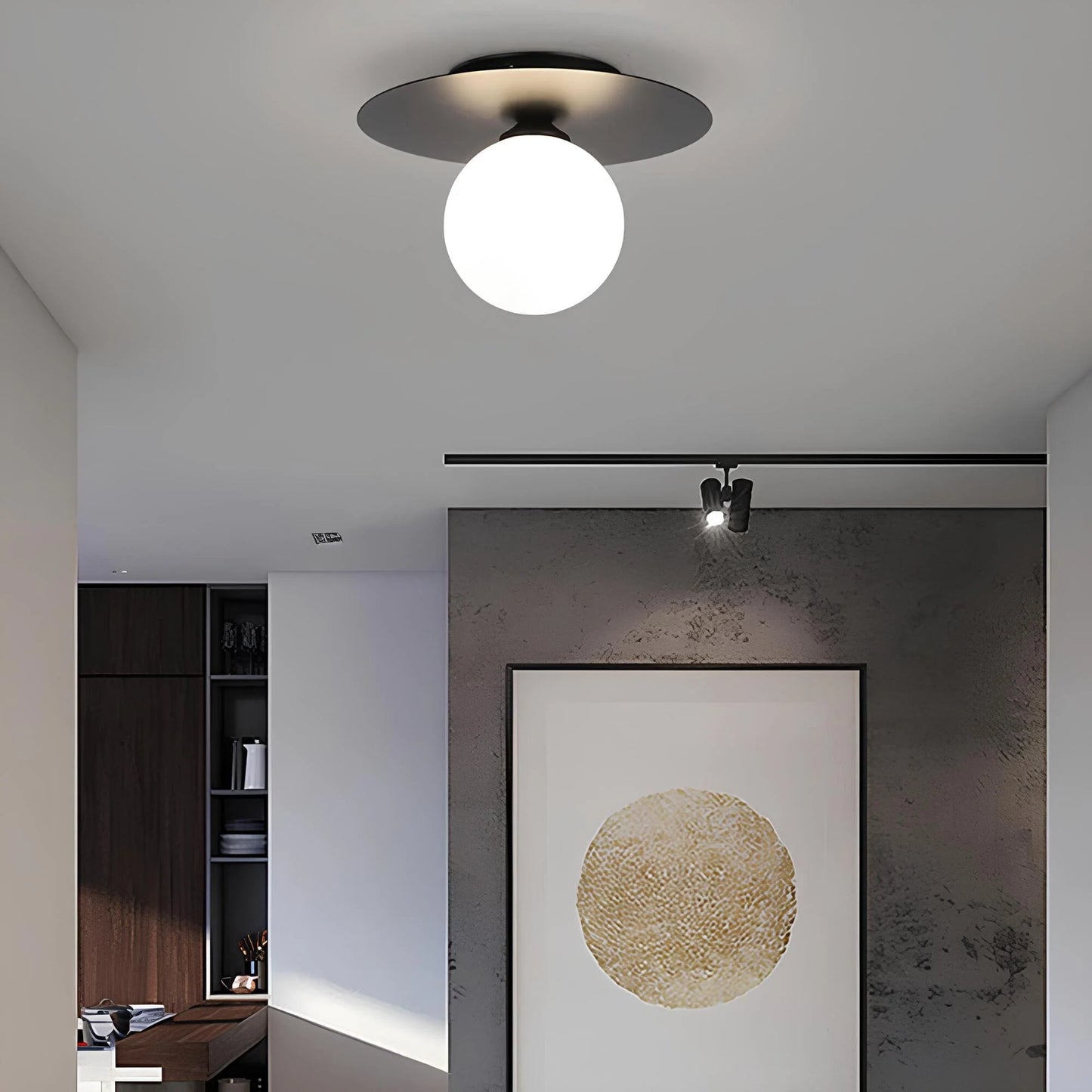 Alura Gold LED Ceiling Lamp with Timeless Spherical Design