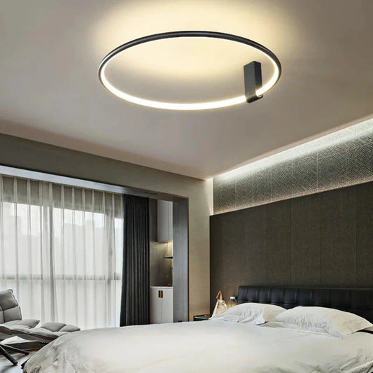 Aurenza Modern Round LED Ceiling Lamp for Living Room or Bedroom