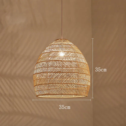 Themis Natural Wickerwork Pendant Lamp