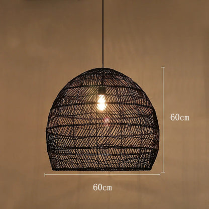Themis Natural Wickerwork Pendant Lamp