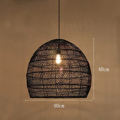 Themis Natural Wickerwork Pendant Lamp
