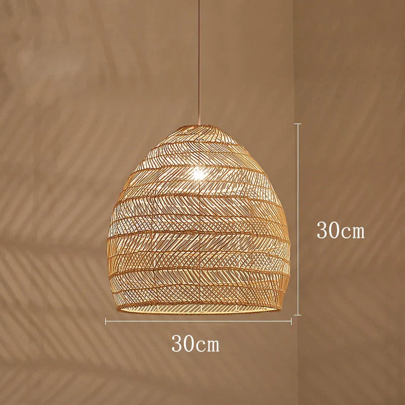 Themis Natural Wickerwork Pendant Lamp