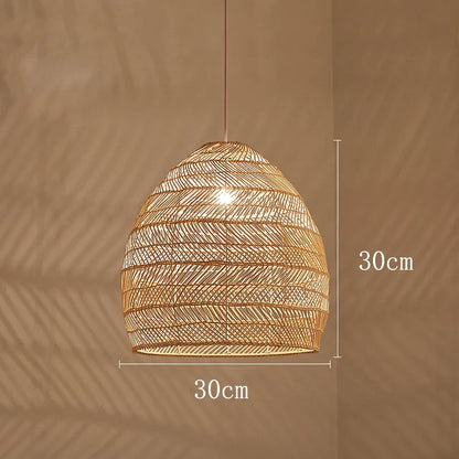 Themis Natural Wickerwork Pendant Lamp