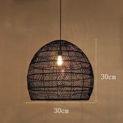 Themis Natural Wickerwork Pendant Lamp